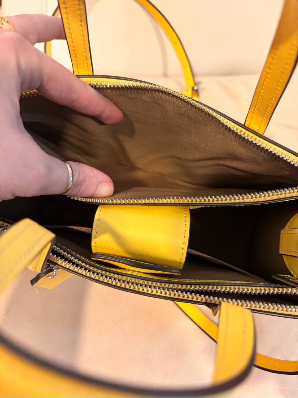 COACH Nina Yellow Small Tote Bag (Style #CT804) in the color Daisy NWOT - Picture 15 of 16